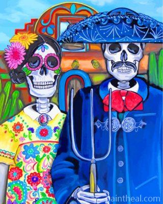 Gothic Skulls Painting By Numbers Kits