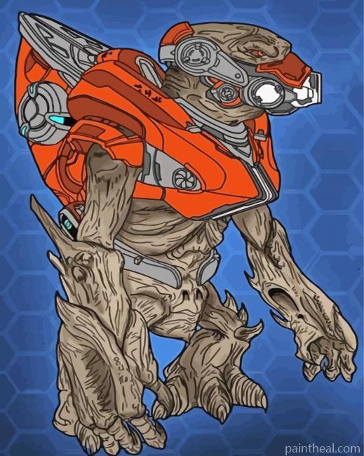 Grunt Halo Art Painting By Numbers Kits