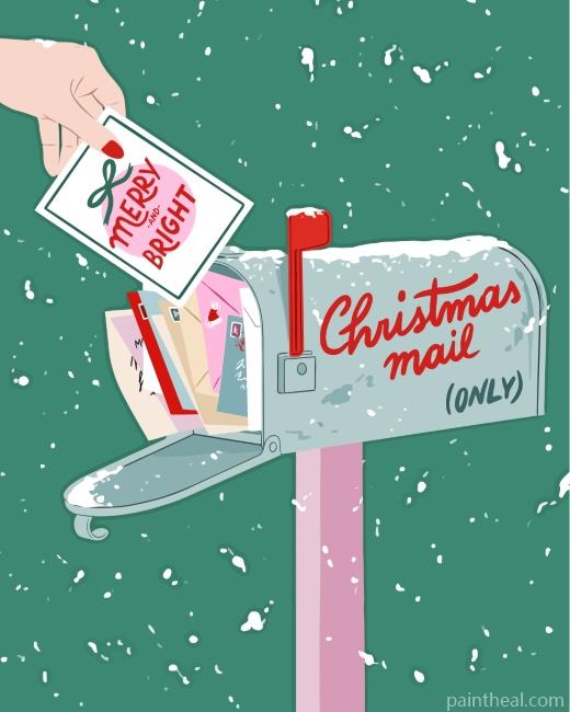 Christmas Mail Painting By Numbers Kits