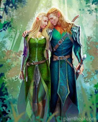 Elf King And Queen Painting By Numbers Kits