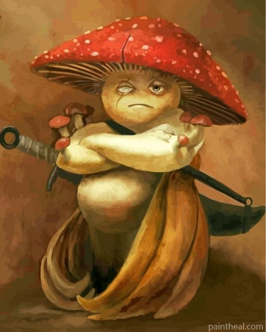 Warrior Mushroom Painting By Numbers Kits