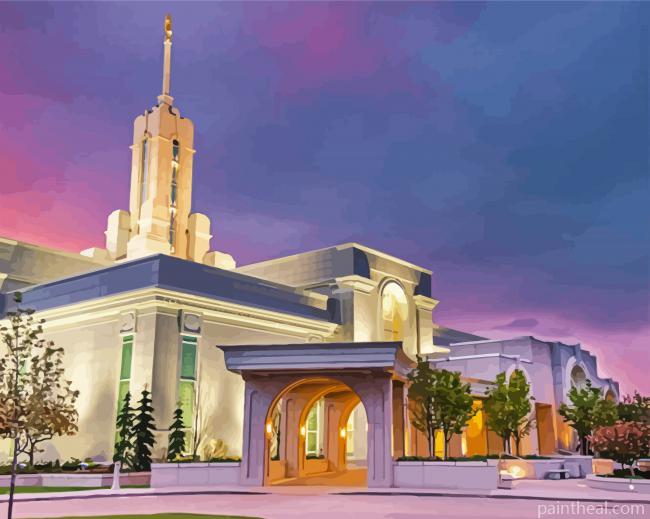 Mount Timpanogos Temple Painting By Numbers Kits