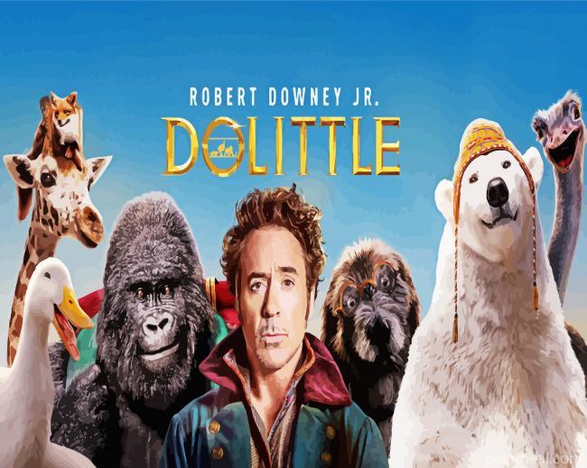 Dolittle Movie Poster Painting By Numbers Kits