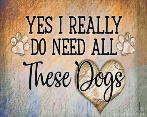 Dogs Lover Painting By Numbers Kits
