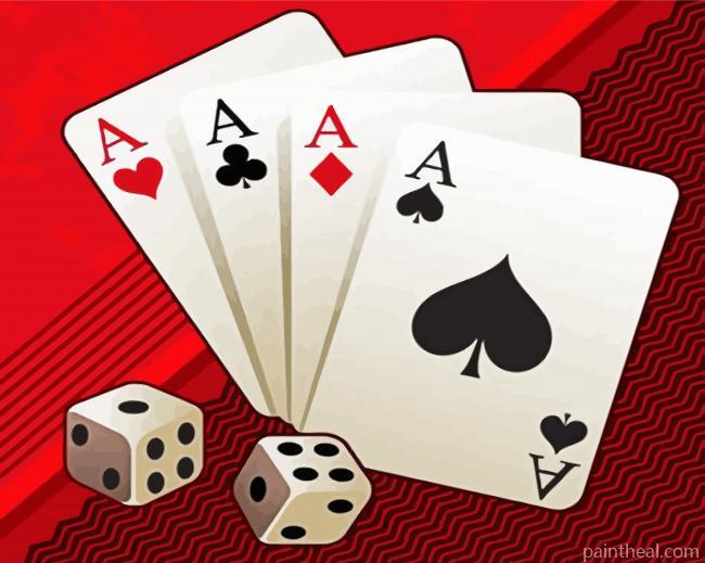 Casino Cards Painting By Numbers Kits