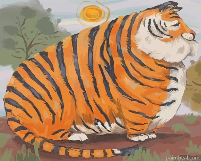 Fat Bengal Tiger Painting By Numbers Kits