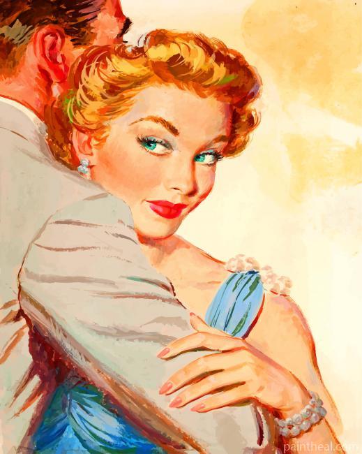 Retro Couple Painting By Numbers Kits