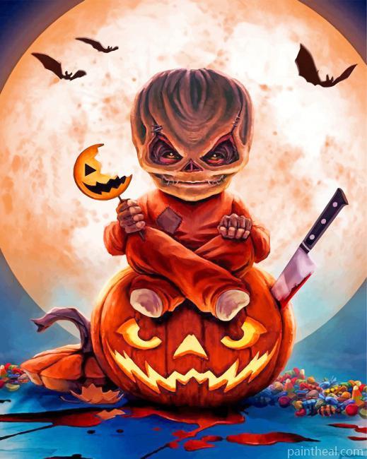 Creepy Sam Trick R Treat Painting By Numbers Kits