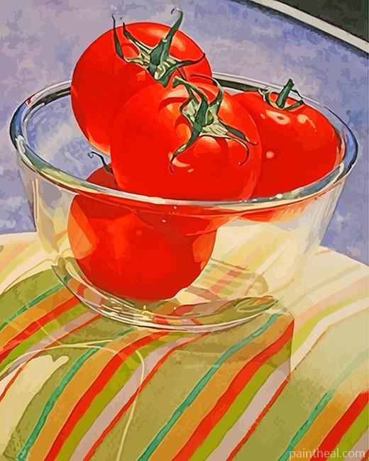 Aesthetic Tomatoes Painting By Numbers Kits