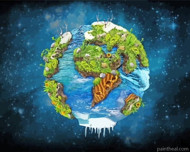 Earth Art Painting By Numbers Kits