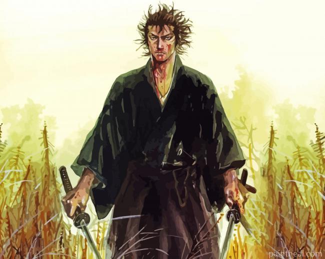 Japanese Musashi Miyamoto Painting By Numbers Kits