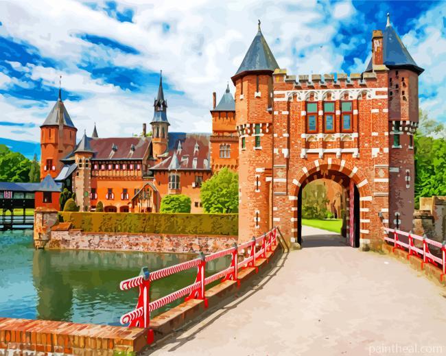 Utrecht Castle De Haar Painting By Numbers Kits