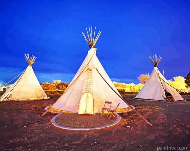 Tepee Painting By Numbers Kits