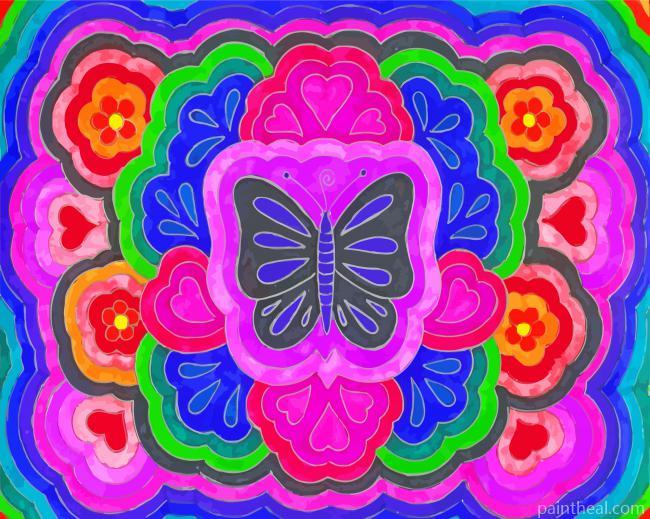 Indie Butterfly Of Love Painting By Numbers Kits