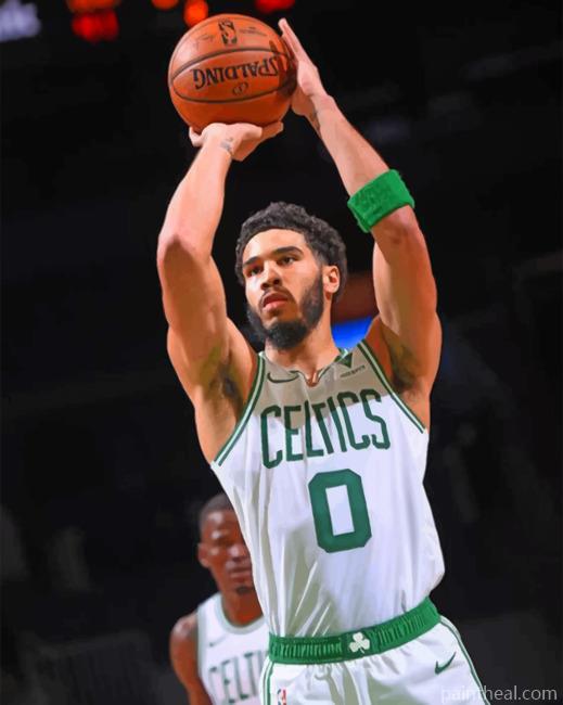 Jayson Tatum Boston Celtics Painting By Numbers Kits