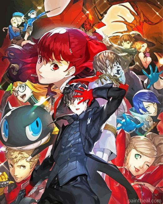 Persona 5 Characters Painting By Numbers Kits