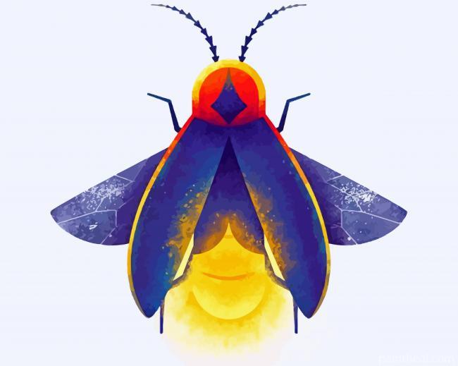 Insect Firefly Art Painting By Numbers Kits