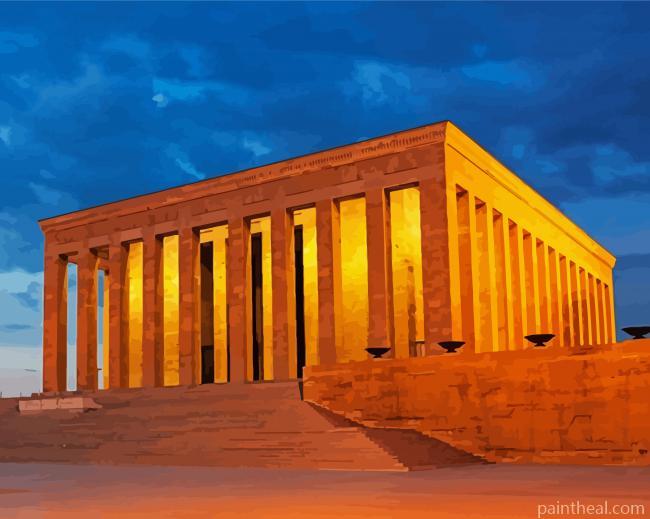 Turkey Monument Anitkabir Painting By Numbers Kits