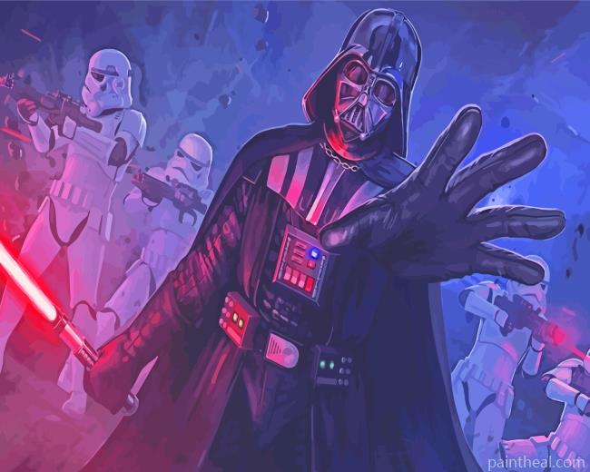 Darth Vader Star Wars Movie Painting By Numbers Kits