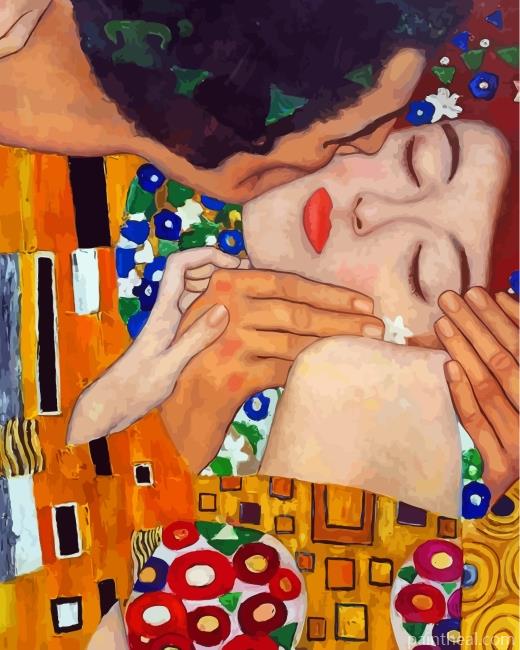 Klimt The Kiss Close Up Painting By Numbers Kits