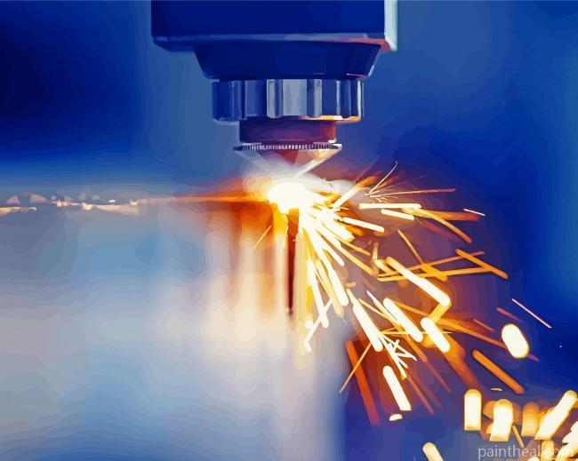 Industrial Fire Sparkles Painting By Numbers Kits