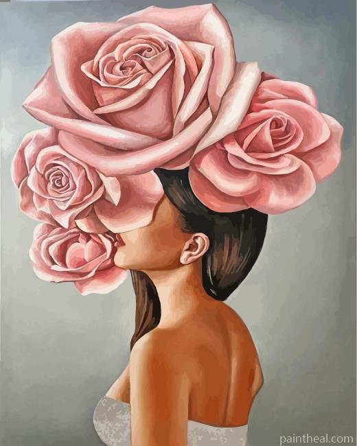 Roses Lady Painting By Numbers Kits