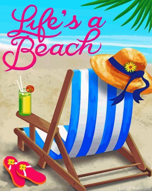 Beach Life Painting By Numbers Kits