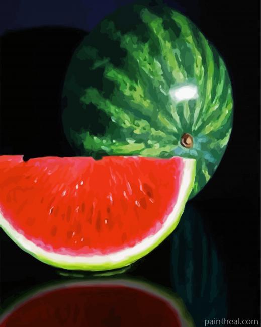 Aesthetic Watter Melon Painting By Numbers Kits