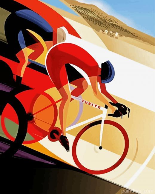 Aesthetic Cyclists Painting By Numbers Kits