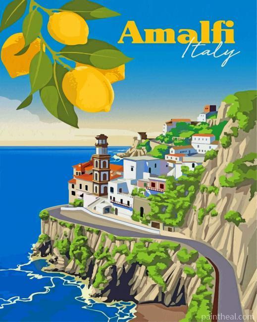 Amalfi Coast Painting By Numbers Kits