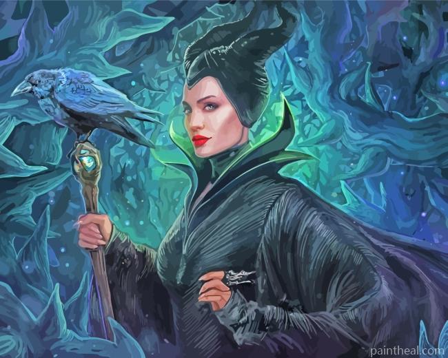 Angelina Jolie Maleficent Painting By Numbers Kits