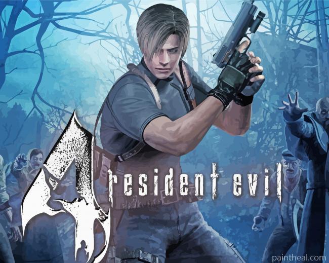 Resident Evil Video Game Painting By Numbers Kits