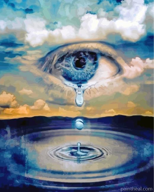 Crying Eye Painting By Numbers Kits