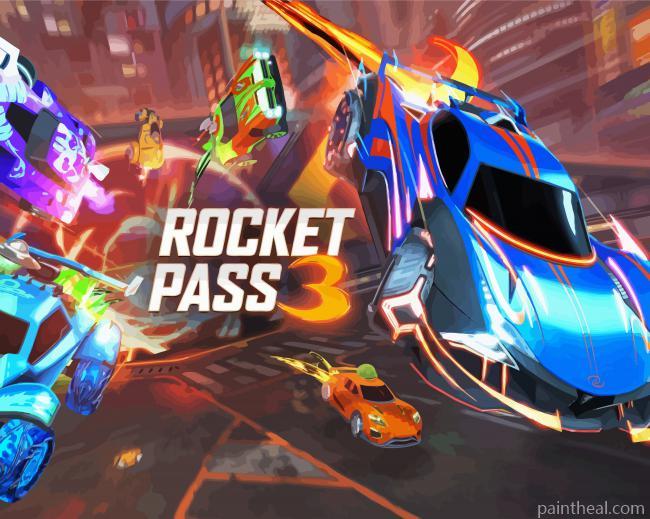 Rocket League Video Game Painting By Numbers Kits