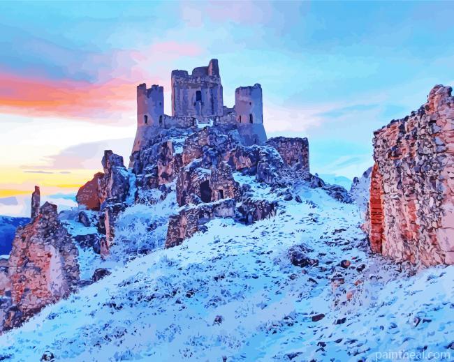 Abruzzo Rocca Calascio Painting By Numbers Kits