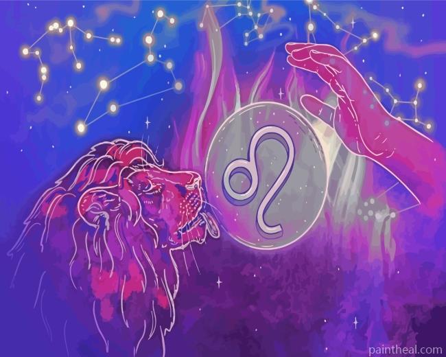 Leo Horoscope Painting By Numbers Kits