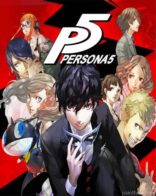 Persona 5 Game Painting By Numbers Kits