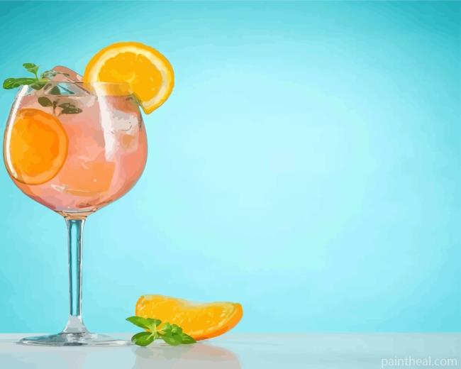 Summer Cocktail Drink Painting By Numbers Kits