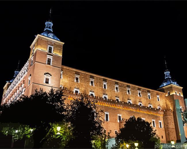 Alcazar Of Toledo Building Painting By Numbers Kits