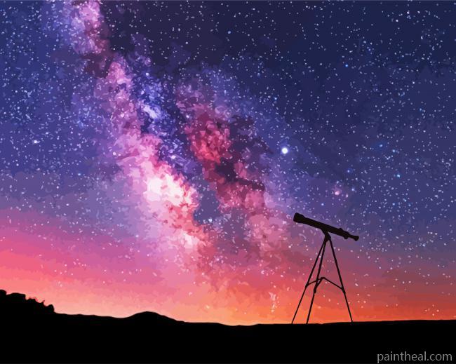 Teslescope Stargazing Painting By Numbers Kits