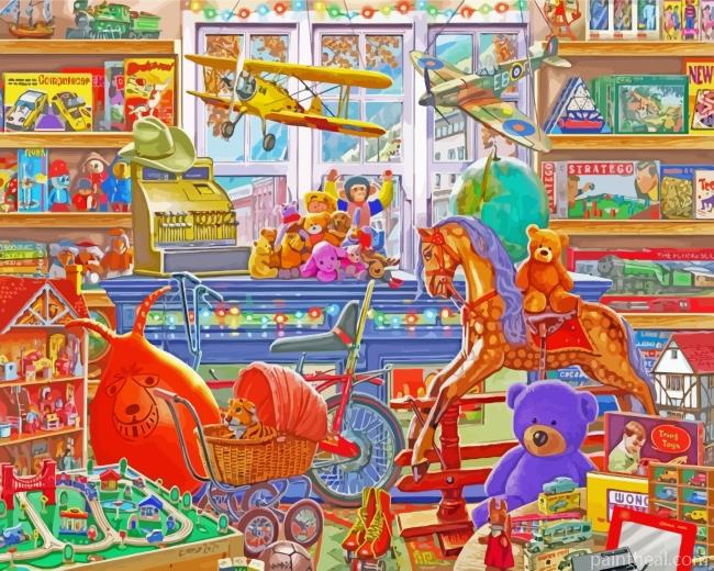 Toys Store Painting By Numbers Kits