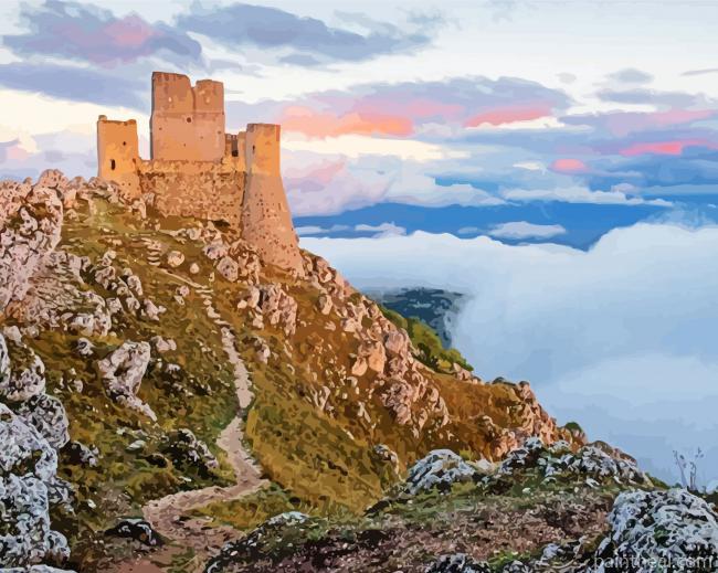 Italy Abruzzo Rocca Calascio Painting By Numbers Kits