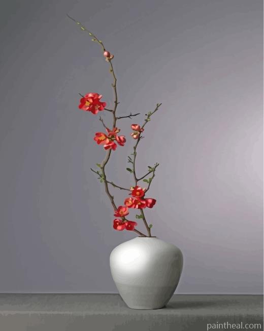 Japanese Ikebana Painting By Numbers Kits