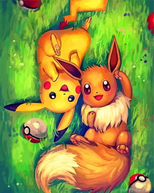 Pokemon Anime Painting By Numbers Kits