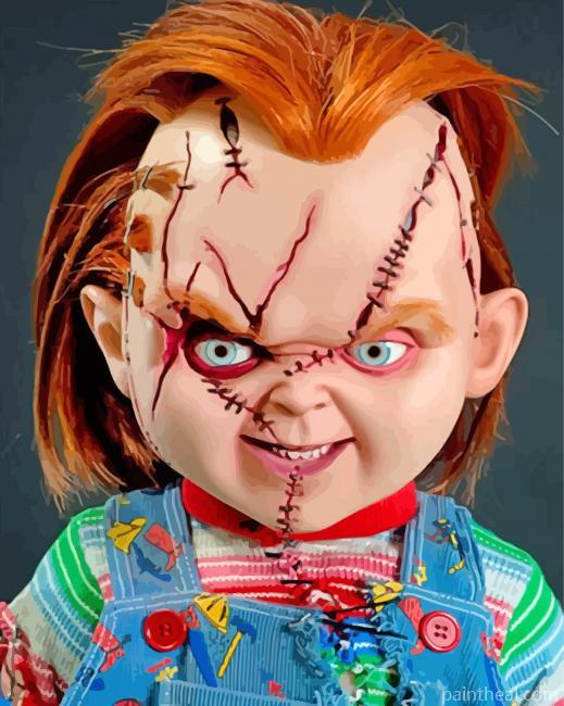 Scary Chucky Painting By Numbers Kits