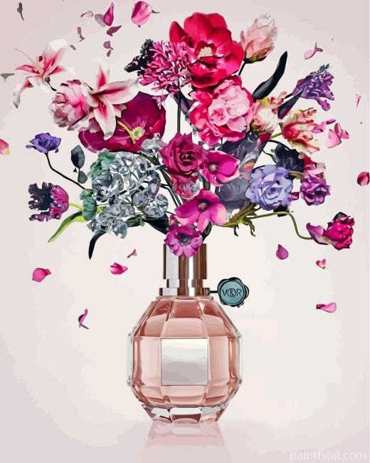 Perfume And Flowers Painting By Numbers Kits