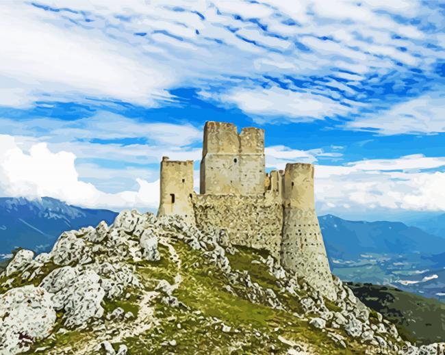 Italy Abruzzo Castle Painting By Numbers Kits