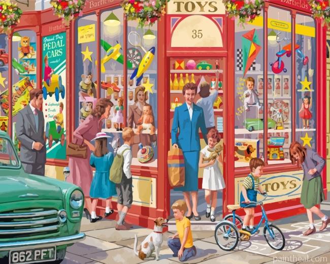 The Toy Shop Painting By Numbers Kits