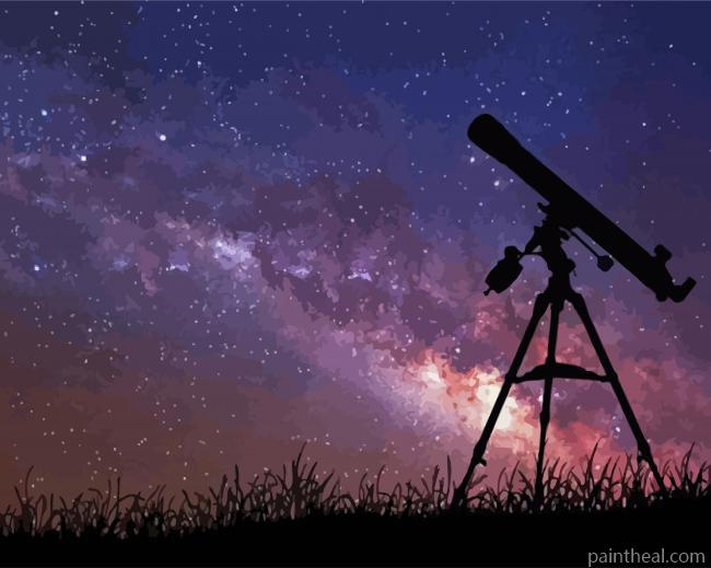 Astronomy Telescope Painting By Numbers Kits