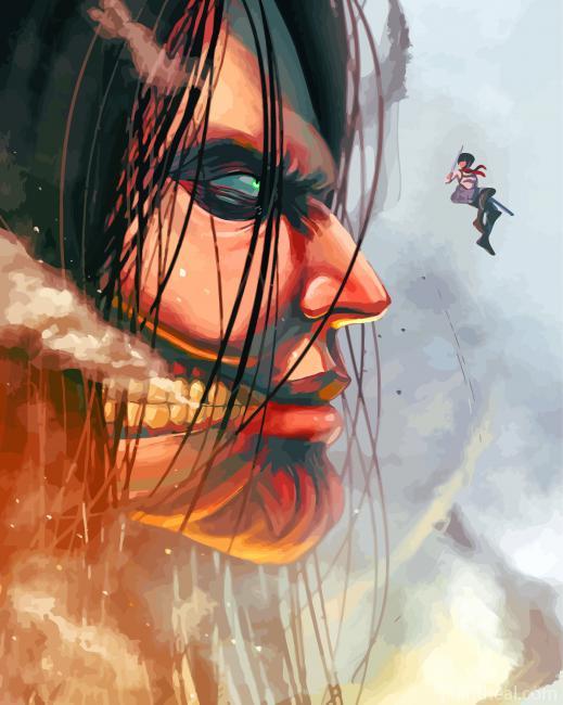 Attack On Titan Illustration- Painting By Numbers Kits